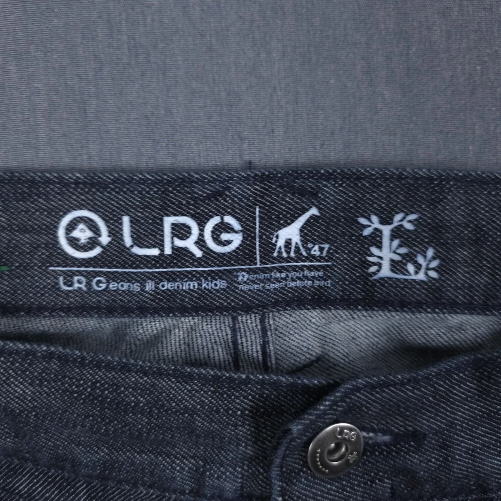 Lifted Research Group Denim Jeans Mens‎ 46 (Fits 43x33) Blue Baggy Y2K Hip Hop